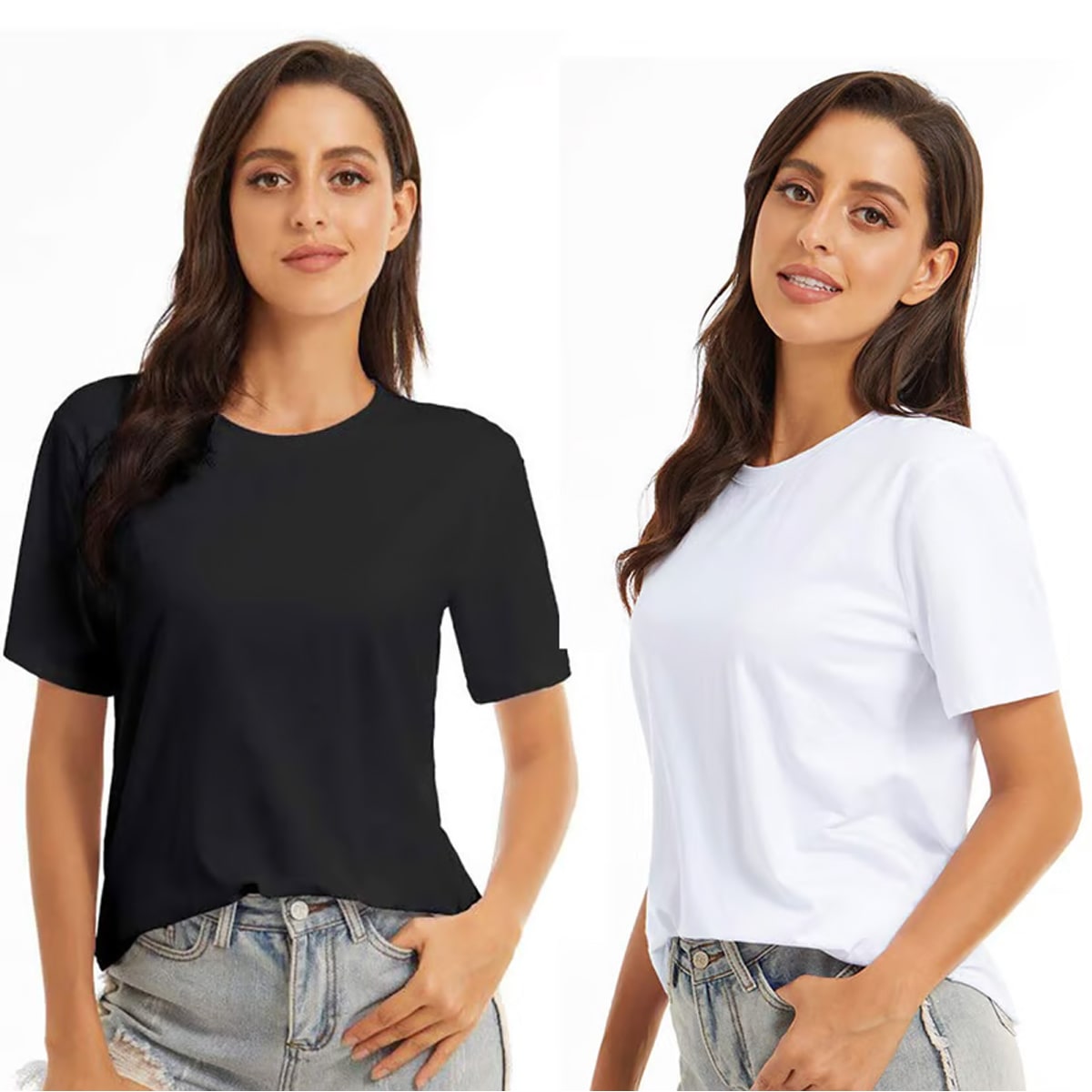 Camisetas Básicas Camisetas De AlgodÃ³n Mujer Algodón Basicas De