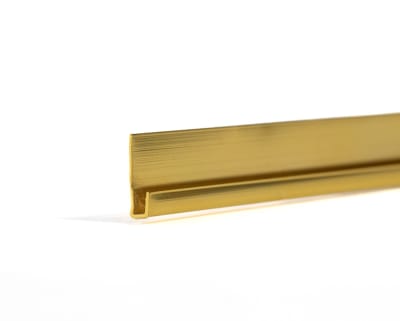 PERFIL J DORADO PLACA MÁRMOL ELEGANT  2,50MTS