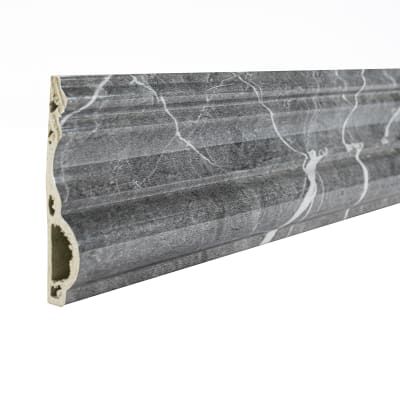 MOLDURA PLACA MÁRMOL ELEGANT GRIS MARMOLEADO 3MTS