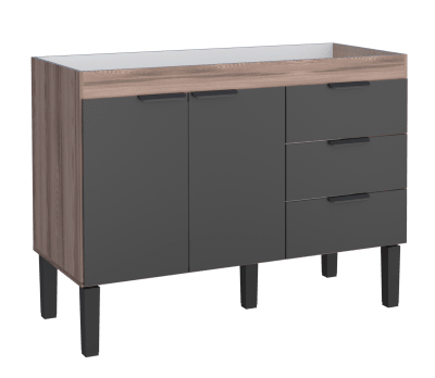 MUEBLE FREGADERO MADERA FLAMINGO 1141MM TAM NEGRO