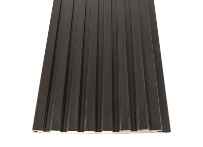 METAL SIDING 2.90MTS / MAX BLACK 7 TABLAS / 0.38MTS X 16MM