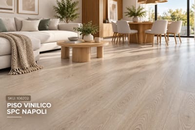 PISO VINILICO SPC 2.23M2 / NAPOLI / 1220MM X 183MM X 5MM