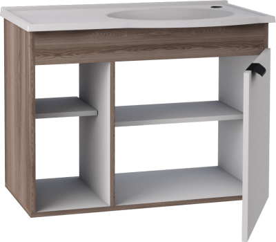 MUEBLE MADERA DALIA BLANCO TAMARINDO LAVAMANOS