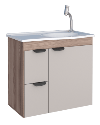 MUEBLE BAÑO MADERA MARGARIDA NUDE LAVAMANOS
