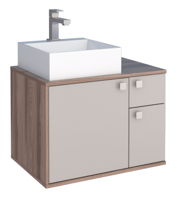 MUEBLE BAÑO MADERA CAETE NUDE TAMARINDO