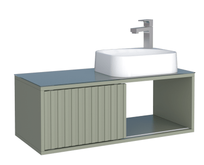 MUEBLE BAÑO MADERA LUGO VERDE