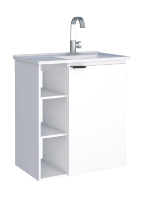 MUEBLE BAÑO MAD HORTENSIA BLANCO LAVAMANOS PTS