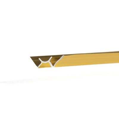 PERFIL ESQN INT DORADO PLACA MÁRMOL ELGT  2,50MTS