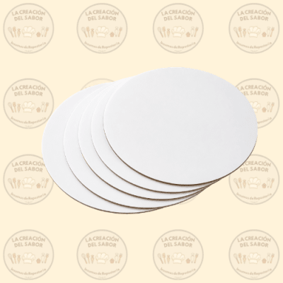 Base Redonda Blanca 25cm X12und