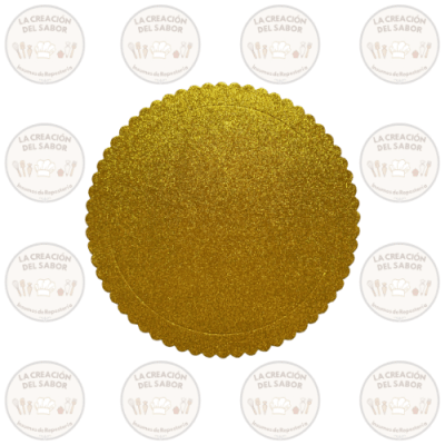 Base Brillante Dorada 25cm