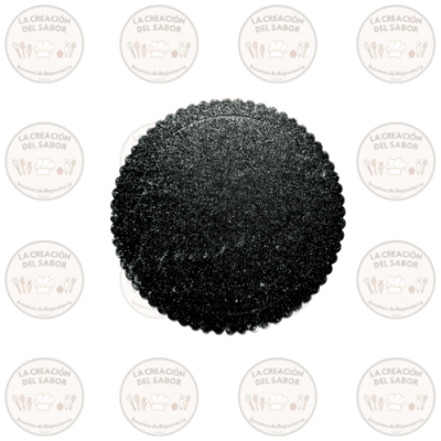 Base Brillante Negra 20cm