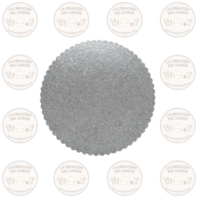 Base Brillante Plateada 25cm