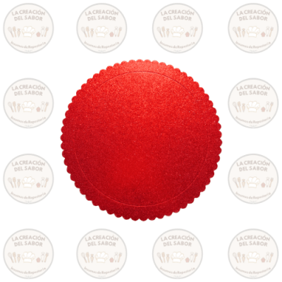 Base Brillante Roja 25cm