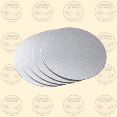Base Redonda Plateada 25cm X12und