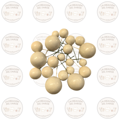 Esferas Decorativas Blancas 20und