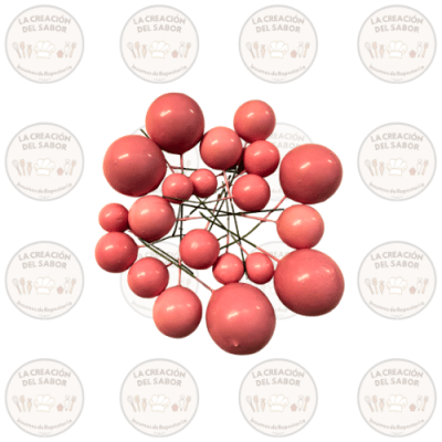 Esferas Decorativas Rosadas 20und