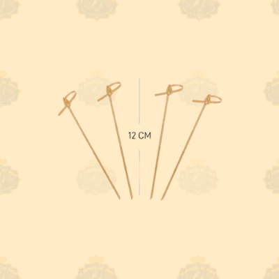 Brocheta Nudo 12cm Bambu 100und