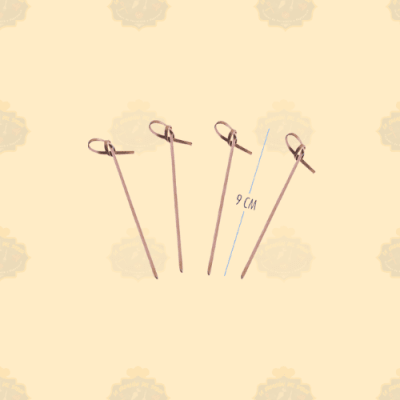 Brocheta Nudo 9cm Bambu 100und