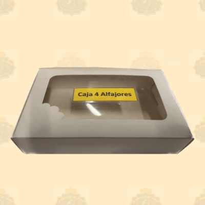 Caja Carton Alfajor X4
