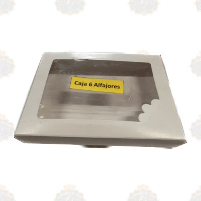 Caja Carton Alfajor X6