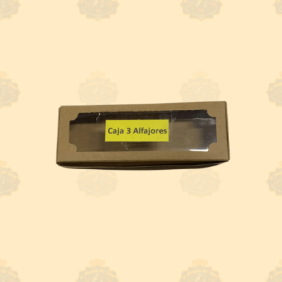 Caja Carton Alfajor X3