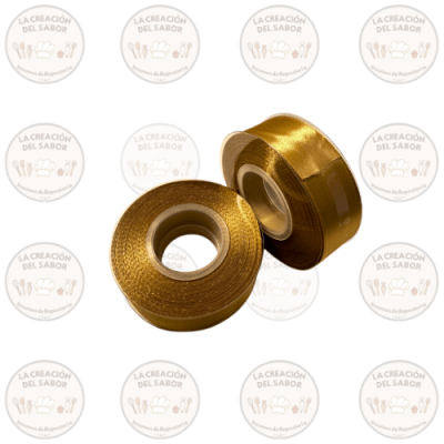Cinta Decorativa Dorada 2,5cm x 25 mt
