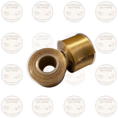 Cinta Decorativa Dorada 5cm x 25mt