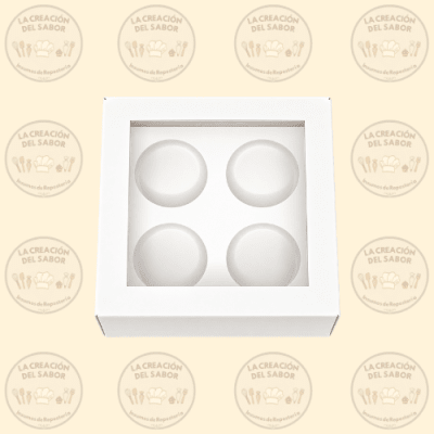 Caja X4 Cupcake C/S