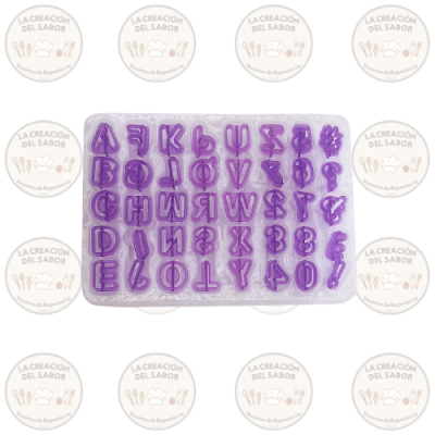 Cortador Plastico Letras 40pcs