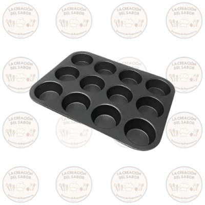 Molde Aluminio Cupcake x12
