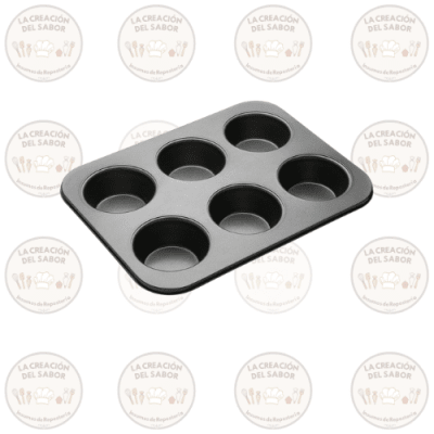 Molde Aluminio Cupcake x6