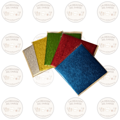 Papel Aluminio Colores 100Und