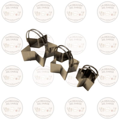 Molde Timbal Estrella Set 3und