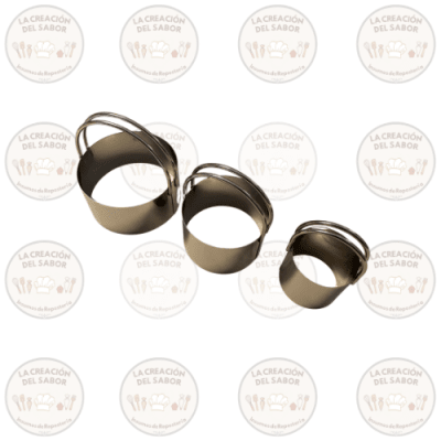 Molde Timbal Redondo Set 3und