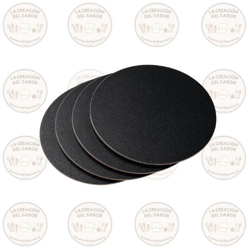 Base Redonda Negra 20cm X12und1