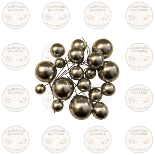 Esferas Decorativas Plateadas 20und1