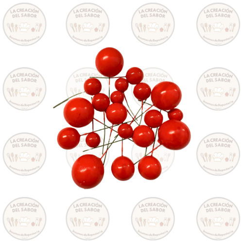 Esferas Decorativas Rojas 20und1