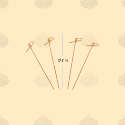 Brocheta Nudo 12cm Bambu 100und1