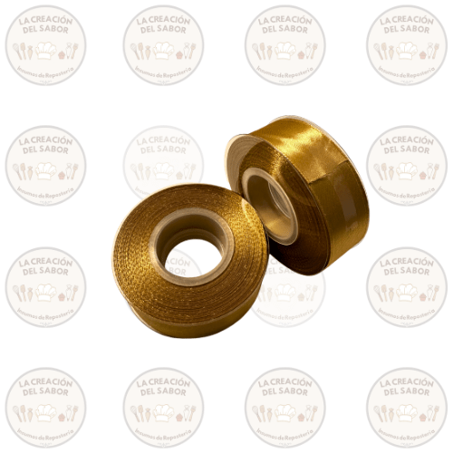 Cinta Decorativa Dorada 2,5cm x 25 mt1