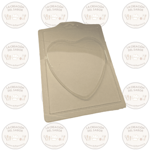 Molde Plastico Corazón Plano1