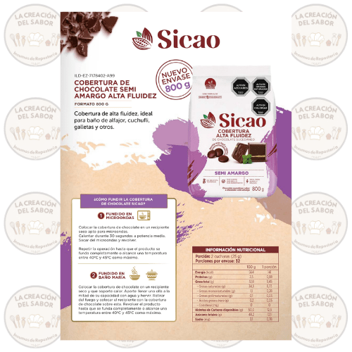 Sicao A/F Semi Amargo 800gr1
