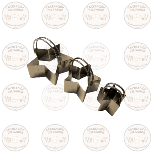Molde Timbal Estrella Set 3und1