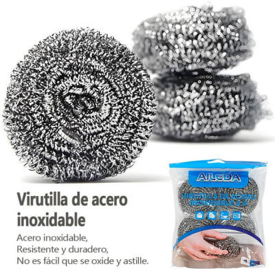 AILEDA VIRUTILLA ACERO INOX 4UN