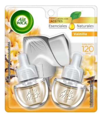 AIR WICK APARATO ELÉCTRICO + 2 RECARGAS 21 ML AROMA VAINILLA