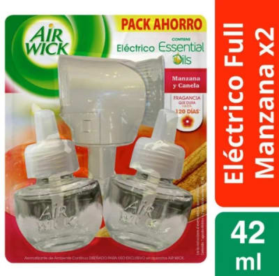 AIR WICK DESODORANTE APARATO + 2 RECARGAS MANZANA/CANELA