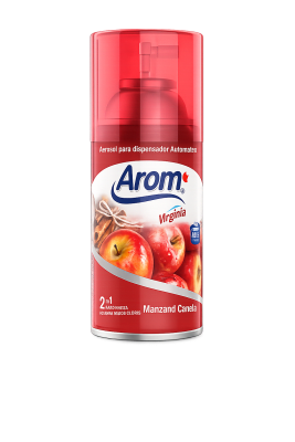 AROM DESODORANTE AUTOMATICO 250 ML RECARGA MANZANA/CANELA