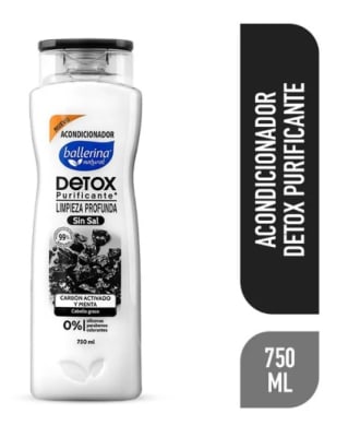 BALLERINA ACONDICIONADOR 750 ML BOTELLA CARBON ACTIVO Y MENTAS