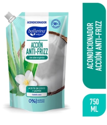 BALLERINA ACONDICIONADOR 750 ML DOYPACK ACEITE DE COCO Y JAZMIN