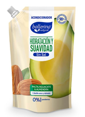 BALLERINA ACONDICIONADOR 750 ML DOYPACK PALTA/AGUACATE Y ALMENDRA