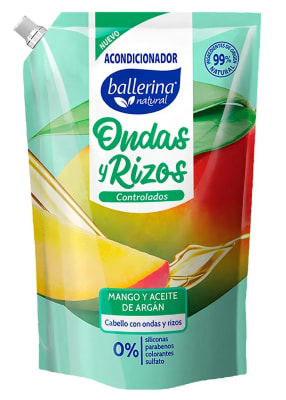 BALLERINA ACONDICIONADOR 750 ML DOYPACK RIZOS MANGO Y ACEITE DE ARGÁN